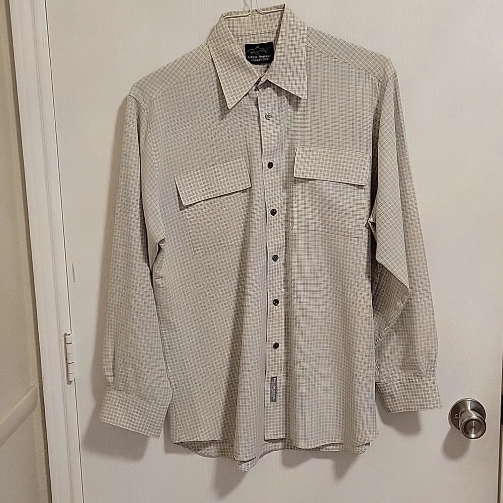Greg Norman Men's Button Down Dress Shirt Size Medium
